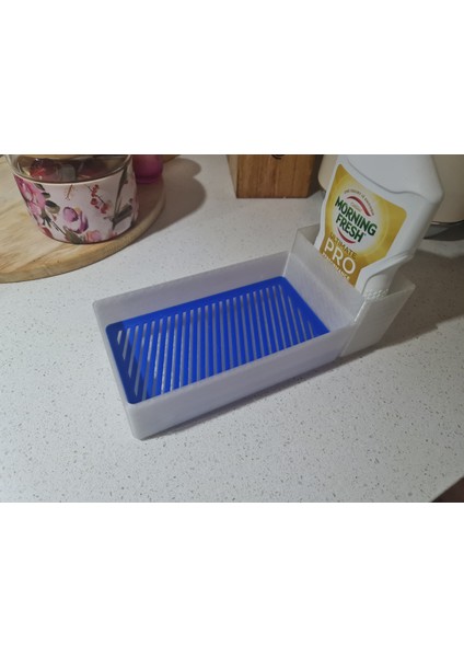 Damla Tepsisi ile Mutfak/banyo Caddy (Sadece Plastik Aparattır!!!) 3D
