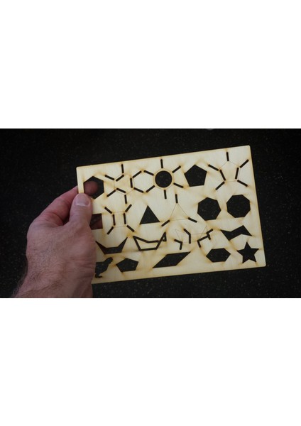 Lazer Kesim Organik Kimya Şablonu (Sadece Plastik Aparattır) 3D fiyatları