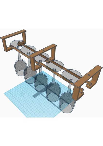 Soport Copa Ülkesi. Bardak Dolap Desteği. (Sadece Plastik Aparattır) 3D modelleri