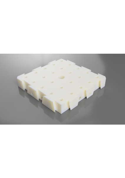 Inç Iplikli Optik Breadboard (Modüler, ) (Sadece Plastik Aparattır) 3D