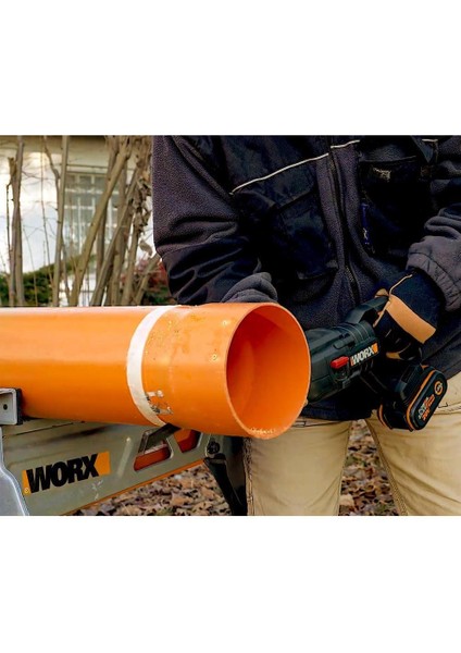 WX516 20VOLT 4.0AH. Li-Ion Kömürsüz Profesyonel Tilki Kuyruğu Testere