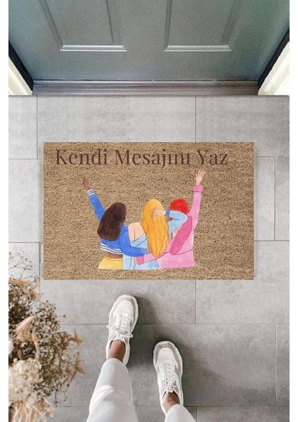 Dijital Baskı Kişiye Özel Iç Kapı Dekorasyon Paspas PS11192