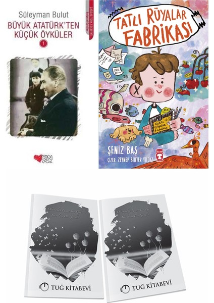 Büyük Atatürk'ten Küçük Öyküler 1 ve Tatlı Rüyalar Fabrikası + Hediyeli