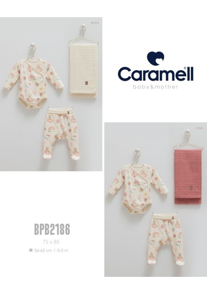 My Baby Kumsal Coton Body & Pantolon & Muslin Battaniye 3 Lü Basic Set 2186
