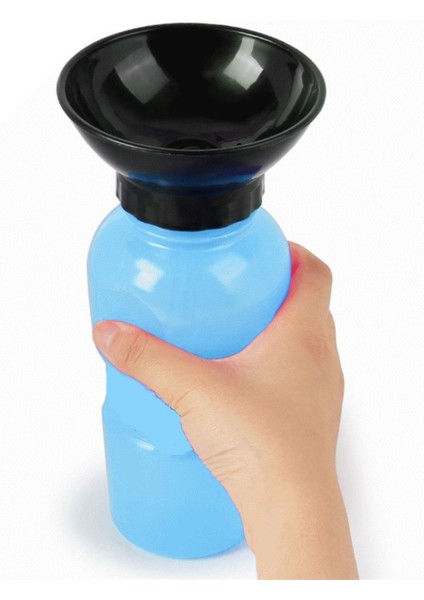 Mavi Evcil Hayvan Seyahat Suyu Şişesi 500ML, Köpek ve Kedi Için Taşımalı Suluğu