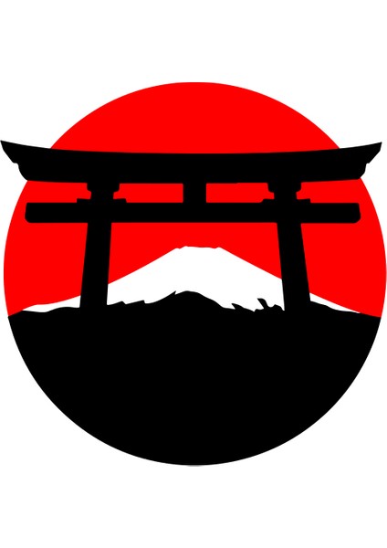 Fuji Dağı'nın Önünde Torii Kapısı Yükselen Güneş (Duvar Sanatı) (Sadece Plastik Aparattır!!!) 3D fiyatları