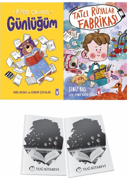 Kitap Okuma Günlüğüm ve Tatlı Rüyalar Fabrikası + Hediyeli