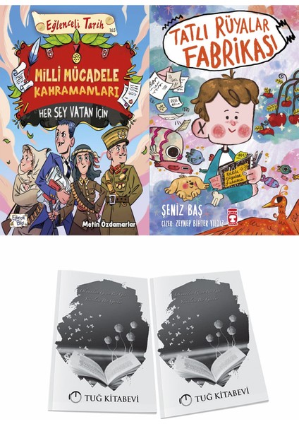 Milli Mücadele Kahramanları Her Şey Vatan Için ve Tatlı Rüyalar Fabrikası + Hediyeli