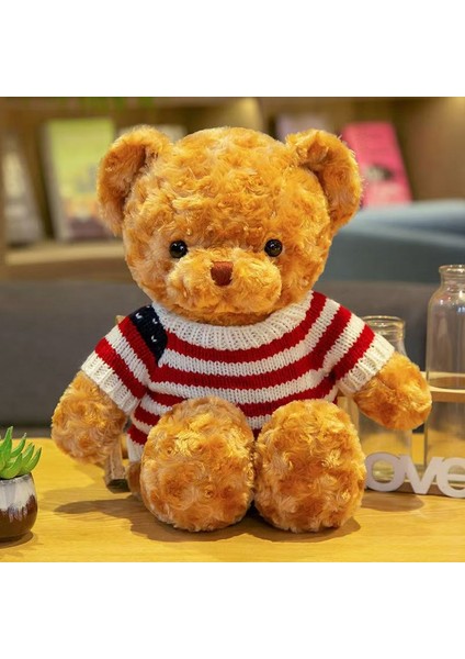 Jumper Ayı Bebek Peluş Oyuncak Oyuncak Ayı Bebek Bez Bebek Doğum Günü Hediyesi Aşk Ayı Bez Bebekler (Yurt Dışından)