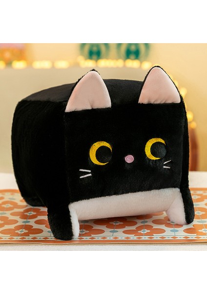 Kare Kedi Bebek Sekiz Inç Vinç Makinesi Bebek Sevimli Kedi Peluş Oyuncak Hediye (Yurt Dışından)