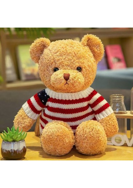 Jumper Ayı Bebek Peluş Oyuncak Oyuncak Ayı Bebek Bez Bebek Doğum Günü Hediyesi Aşk Ayı Bez Bebekler (Yurt Dışından)