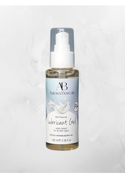 Aurora Boreale A+ Süt Aromalı Kayganlaştırcı Jel 100ML + Mücevherli Çelik Plug Küçük Hediyeli