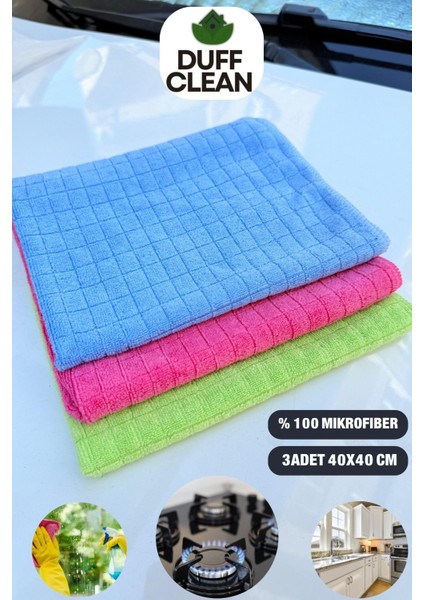 3 Adet Havlu Süper Emici Mikrofiber Bez Mutfak Bezi 40X40 Cm. fiyatları