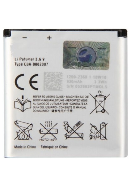 Nostaljikcep Sony Ericsson S500 S500İ Z770 Z770İ Batarya