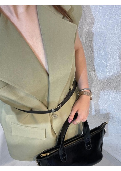 Haki Oversize Yelek modelleri