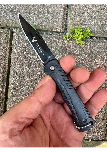 Siyah Cep Tipi Manuel Çelik Çakı