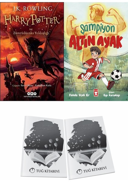 Harry Potter ve Zümrüdüanka Yoldaşlığı ve Şampiyon Altın Ayak + Hediyeli