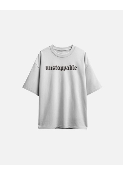 "unstoppable" Oversize T-Shirt modelleri