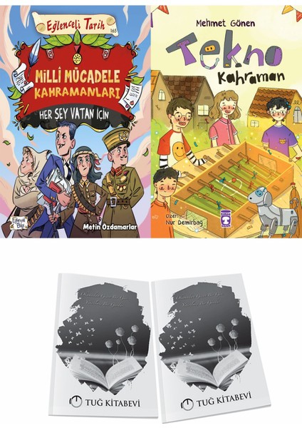 Milli Mücadele Kahramanları Her Şey Vatan Için ve Tekno Kahraman + Hediyeli