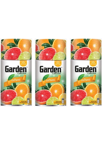 Otomatik Hava Temizleyici Makina Sprey Narenciye Portakal Limon Oda Koku 3 Adet x 260 ml