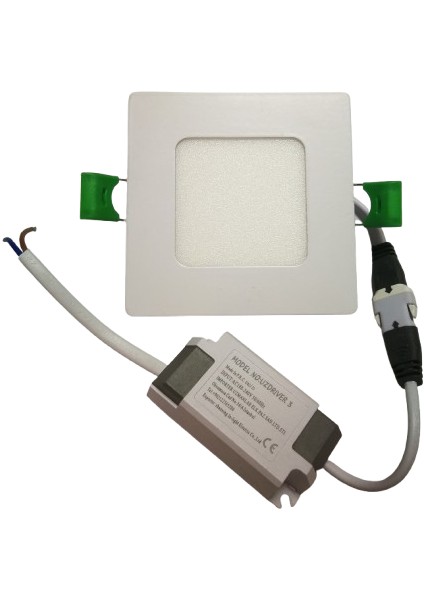 SENKRON2004 Kare 3W LED Spot Sıvaaltı Beyaz Işık 5li Paket 240 Lm