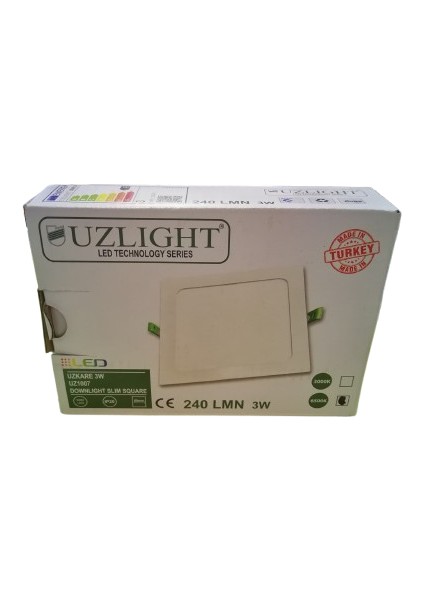 SENKRON2004 Kare 3W LED Spot Sıvaaltı Beyaz Işık 5li Paket 240 Lm modelleri