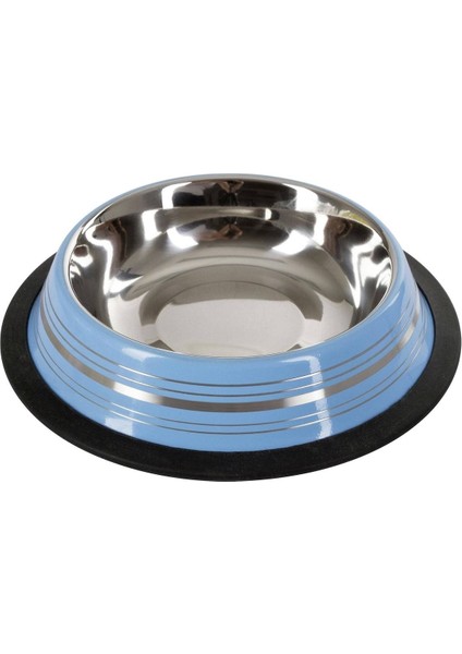 Lacivert Çelik Mama ve Su Kabı, 22X16X5 Cm, Şık ve Dayanıklı Tasarım