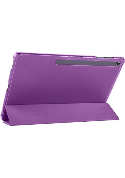Galaxy Tab S10 Fe+ Plus 13.1" SM-X620 2025 Uyumlu Kapaklı Kılıf Kalem Bölmeli Standlı Uyku Modlu