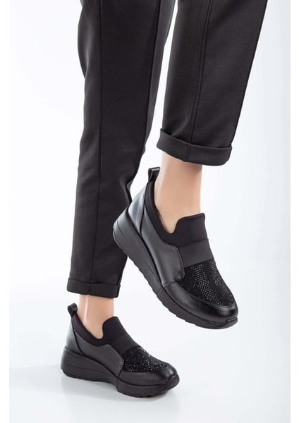 Damla Taş Detaylı Günlük Kadın Ayakkabı Siyah fiyatları