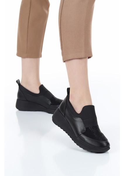 Damla Taş Detaylı Günlük Kadın Ayakkabı Siyah indirimleri