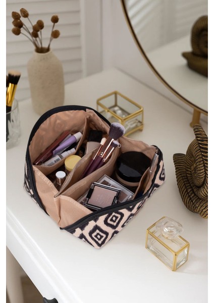 Sıvı Geçirmez Çok Amaçlı Tutma Kollu Makyaj Çantası Geniş Bölmeli Seyahat Tipi indirimleri