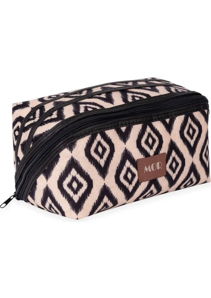 Sıvı Geçirmez Çok Amaçlı Tutma Kollu Makyaj Çantası Geniş Bölmeli Seyahat Tipi