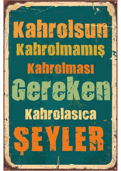 Slogan Retro Ahşap Mdf Poster, Modern Duvar Dekoru, Sanatsal Poster, Ev Ofis, Cafe Duvar Süs