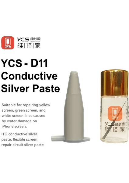 Ycs D11 LCD Ekran Çizgi Yama Gümüş Macunu Için Iletken Gümüş Macunu