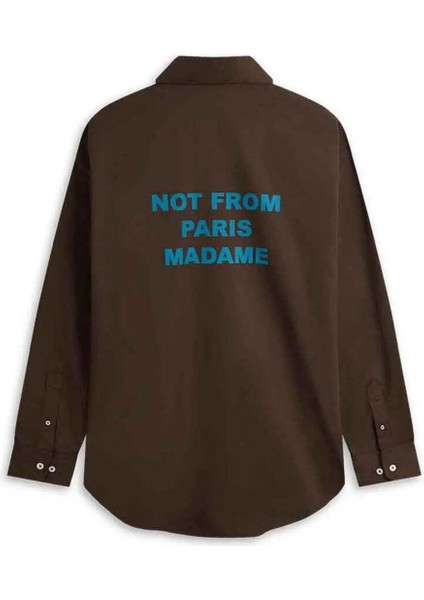 La Chemise Slogan Uzun Kollu Gömlek - %65 Polyester, %35 Pamuk, Baskılı Tasarım fiyatları