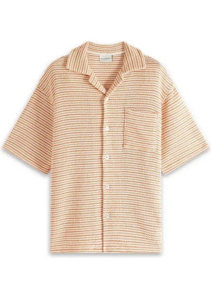 Dikkat Çeken Turuncu Tweed Gömlek - Regular Fit, Şık Tasarım ve Konfor