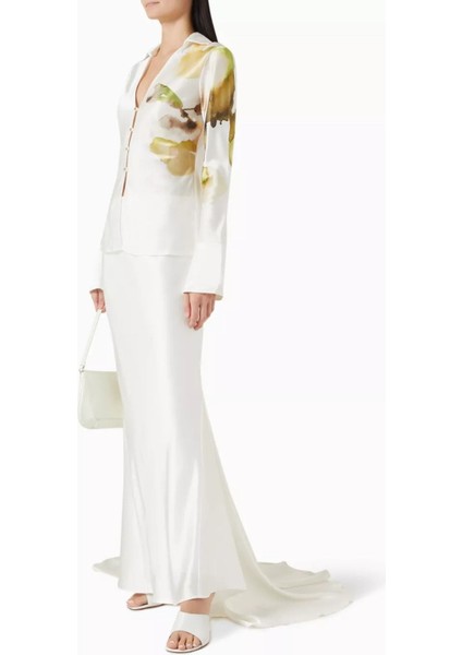 Spunhill Saten Gömlek, Citrus Bloom Desenli modelleri