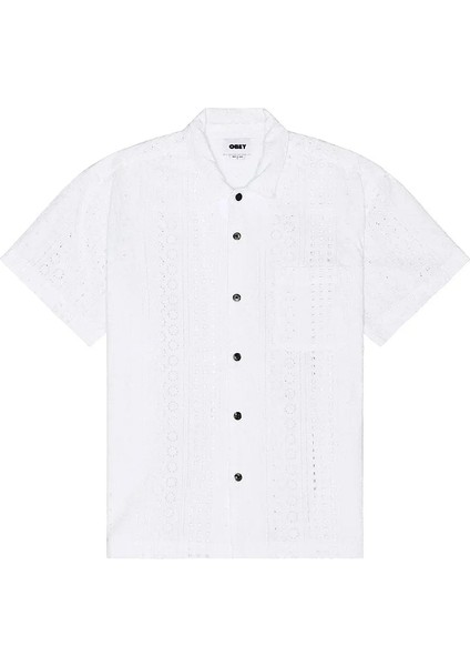 Ayers Woven Gömlek - %100 Pamuk, Beyaz Renk, Şık ve Rahat Tasarım