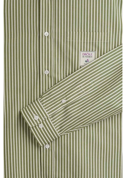 La Chemise Rayee - %100 Pamuklu Çizgili Gömlek | Şık ve Rahat Regular Fit fiyatları