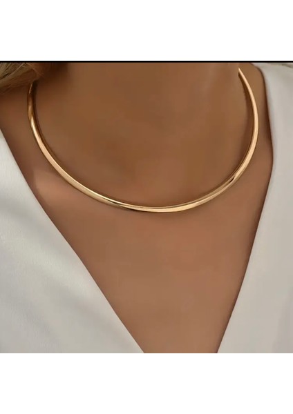 Altın Kaplama Zarif Choker