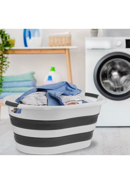 40 Litre Katlanır Sele – Çamaşır Sepeti Pratik ve Yer Kaplamaz