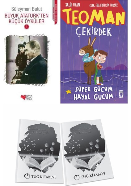 Büyük Atatürk'ten Küçük Öyküler 1 ve Teoman Çekirdek Süper Gücüm Hayal Gücüm + Hediyeli