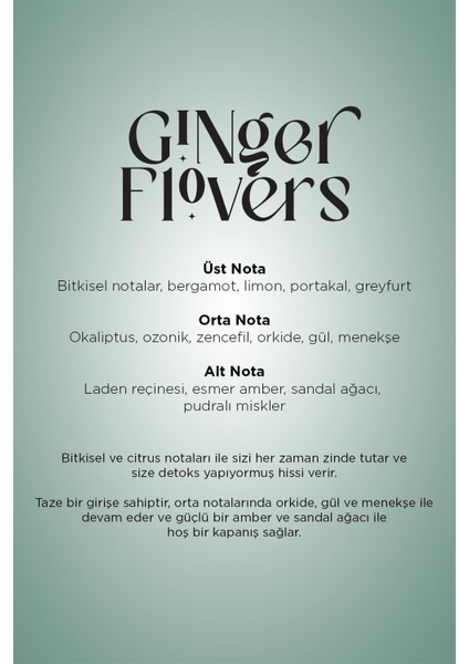 100 ml Koku Kartuşu Gingers Flowers modelleri
