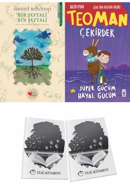 Bir Şeftali Bin Şeftali ve Teoman Çekirdek Süper Gücüm Hayal Gücüm + Hediyeli