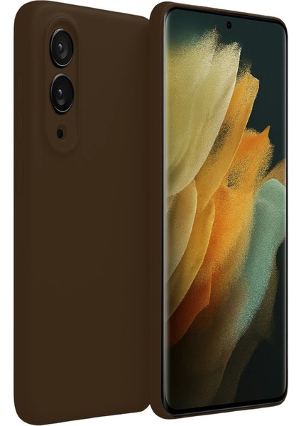 Samsung Galaxy S25 Edge First Silikon - Kahverengi Dpmah modelleri