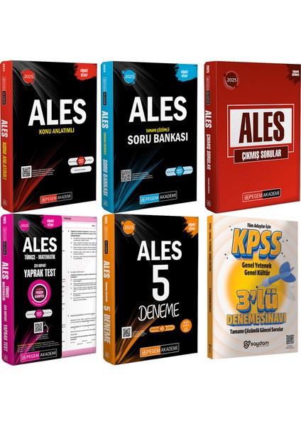 2025 Ales Süper Set(Konu Anlatımı-Soru Bankası-Çek Kopart Yaprak Test-Deneme-Çıkmış Sorular)
