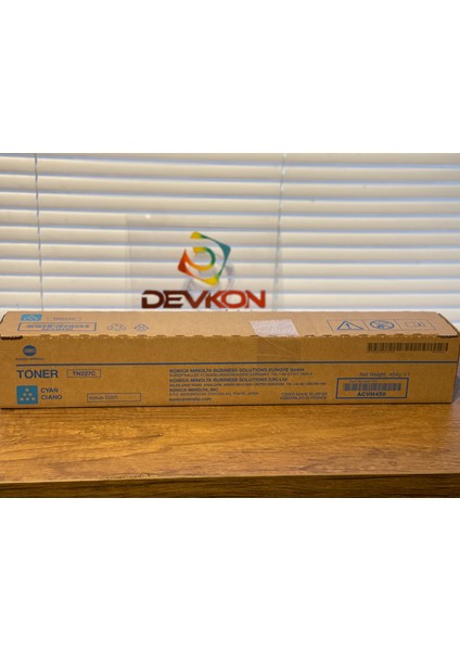 TN-227C (ACVH450) Mavi (Cyan) Orjinal Toner - Bizhub C257İ (TN227C) modelleri