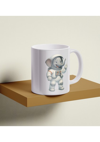 Tasarım Porselen Kupa - Astronot Fil fiyatları