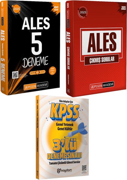 2025 Ales Tamamı Çözümlü Çıkmış Sorular-Tamamı Çözümlü 5 Deneme-Çözümlü 3 Deneme Hediye
