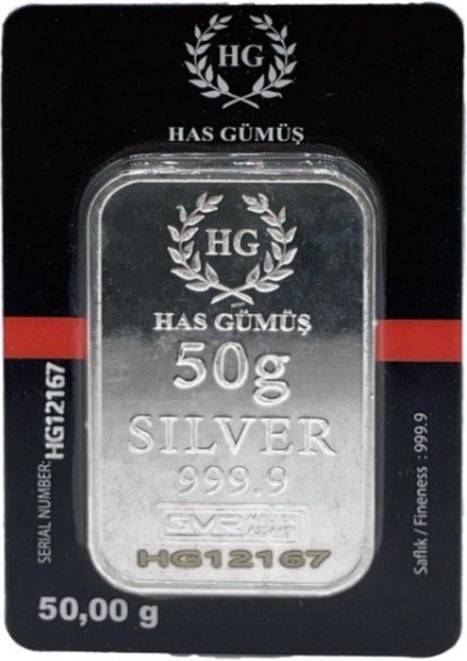 50GR (999.9) Külçe Gümüş